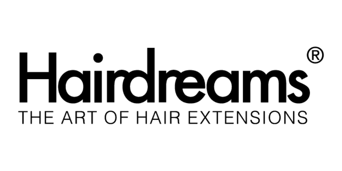 Hairdreams logo with the tagline: The Art of Hair Extensions.